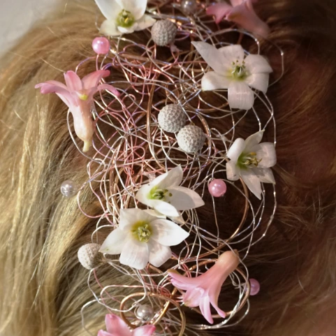 Заколка цветок для волос belle4hair купить в интернет-магазине Wildberries