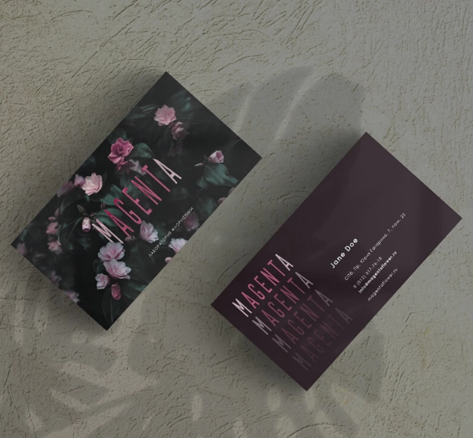 визитки для цветочного магазина